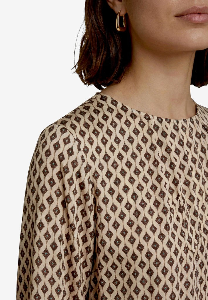 Round Neck Easy Coat