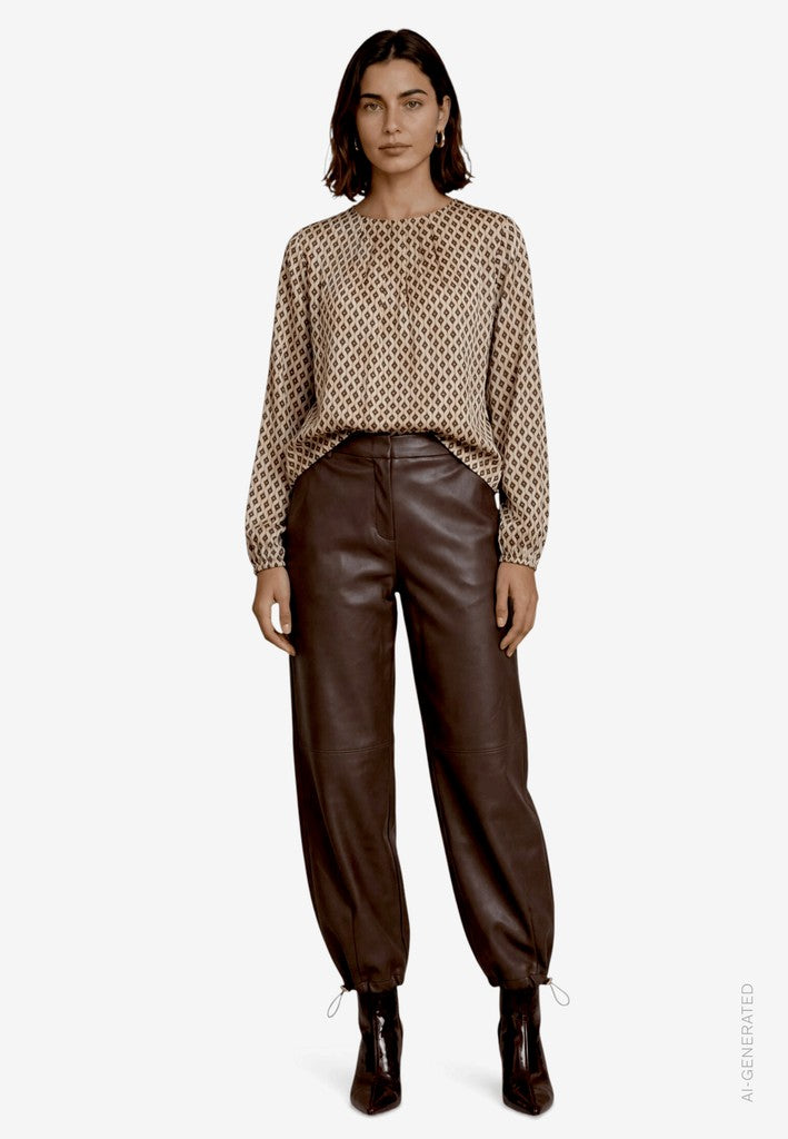Round Neck Easy Coat