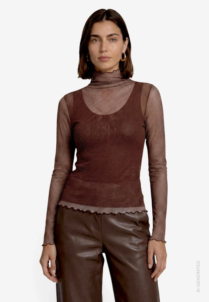 Shirt Kurz 1/1 Arm | color: Braun