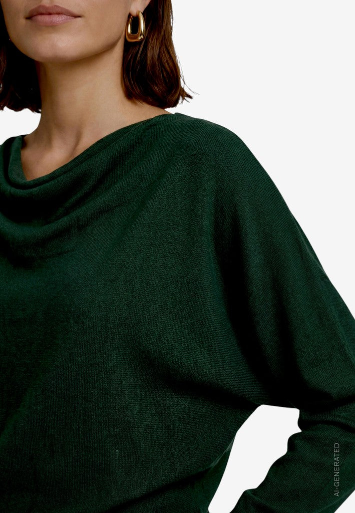 Strickpullover Kurz 1/1 Arm | color: Grün