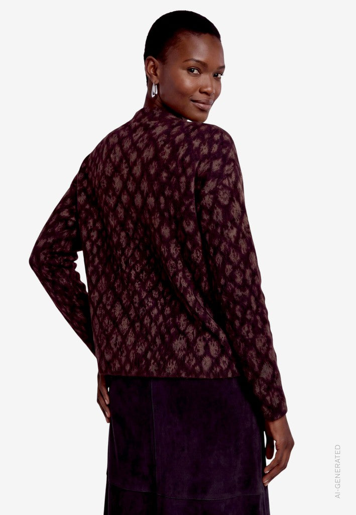Strickpullover Kurz 1/1 Arm | color: Braun