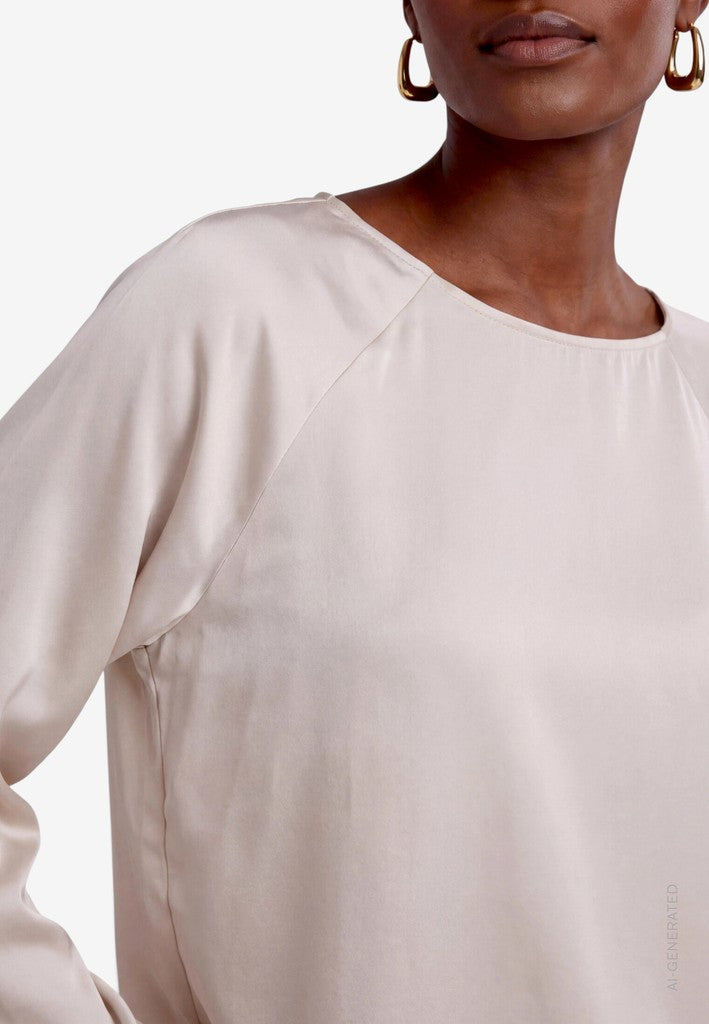 Bluse Kurz 1/1 Arm | color: Beige
