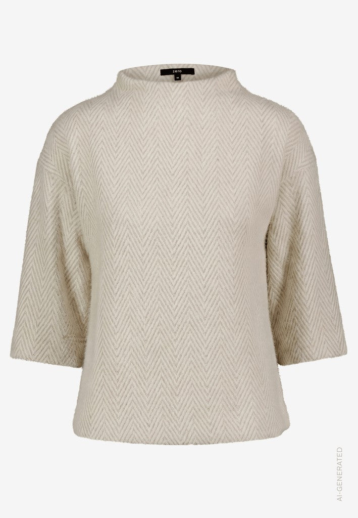 Sweat Kurz 3/4 Arm | color: Weiß