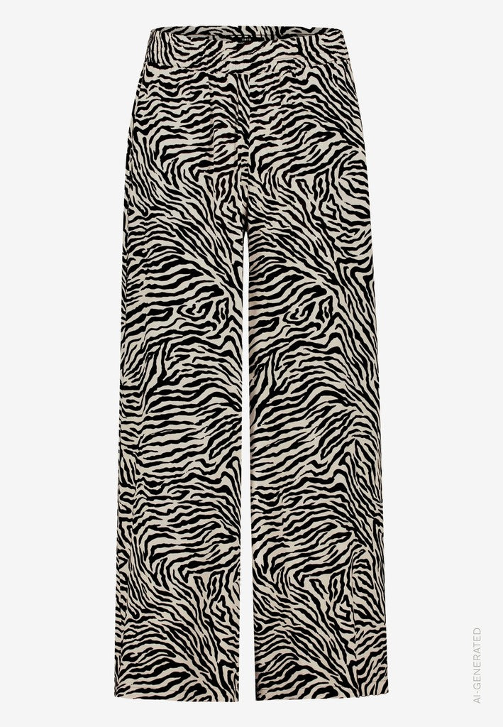 Hose Casual 7/8 Länge | color: Schwarz/Beige