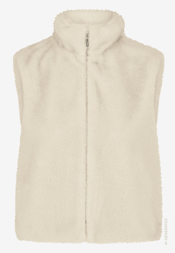 Weste Plüsch | color: Beige