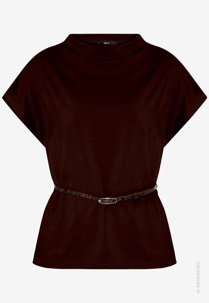 Shirt Kurz 1/2 Arm | color: Braun