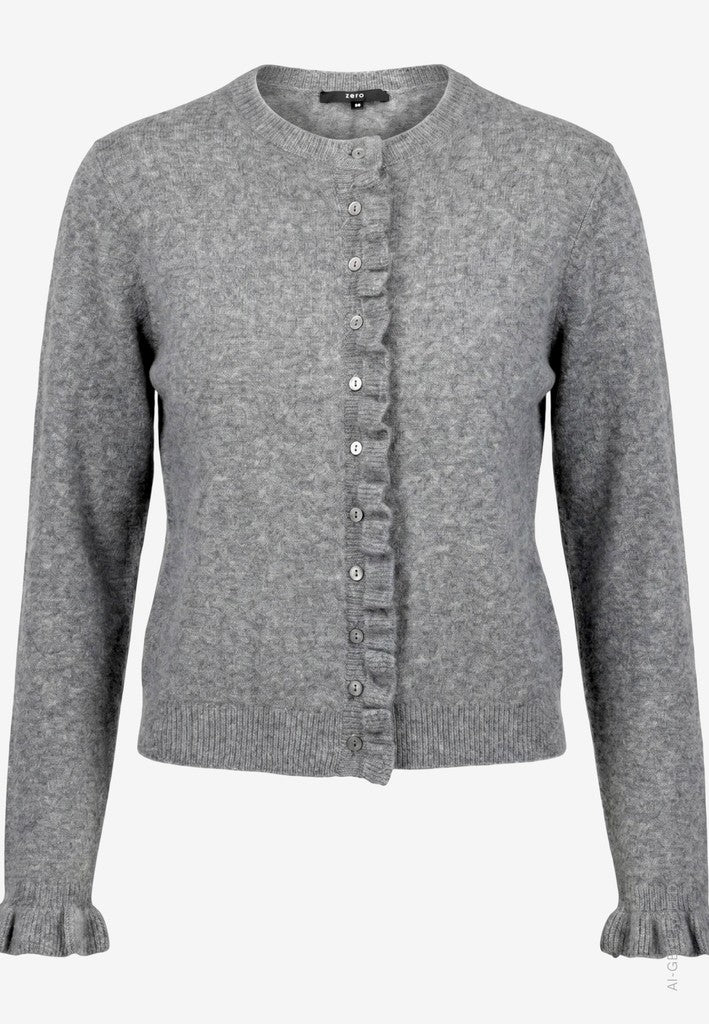 Strickjacke Kurz 1/1 Arm | color: Grau