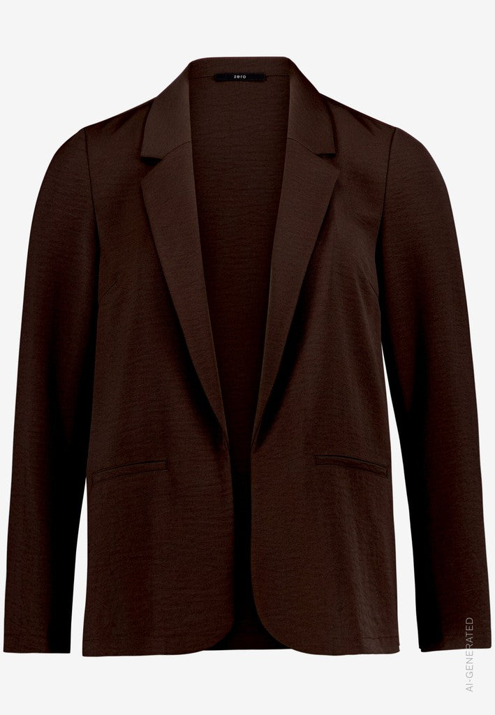 Blazerjacke Lang 3/4 Arm | color: Braun