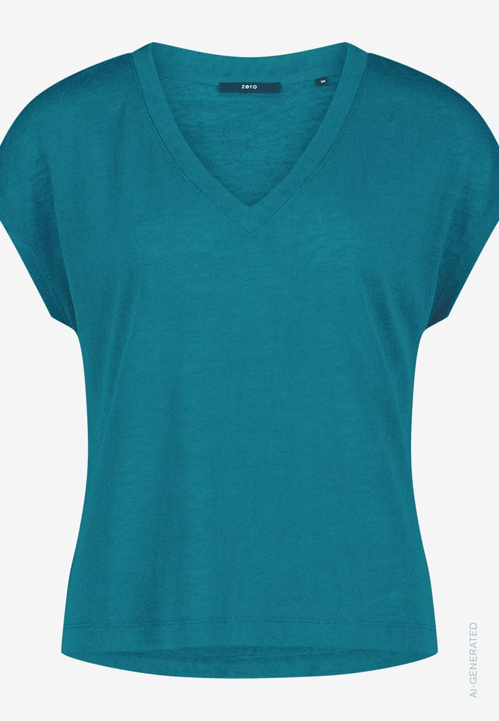 Shirt Kurz ohne Arm | color: Blau