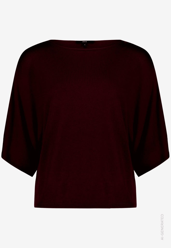 Strickpullover Kurz 1/2 Arm | color: Rot