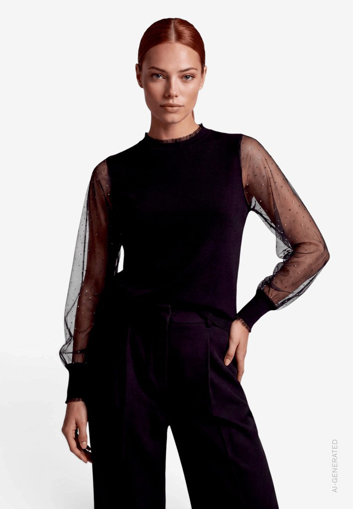 Strickpullover Kurz 1/1 Arm