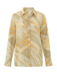 Langarmbluse "Linen blouse & print" | YAYA WOMEN