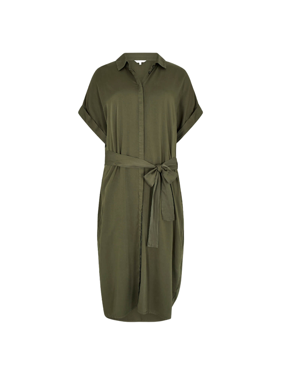 Midikleid "Batwing Lyocell Midi Shirt Dress" | Apricot