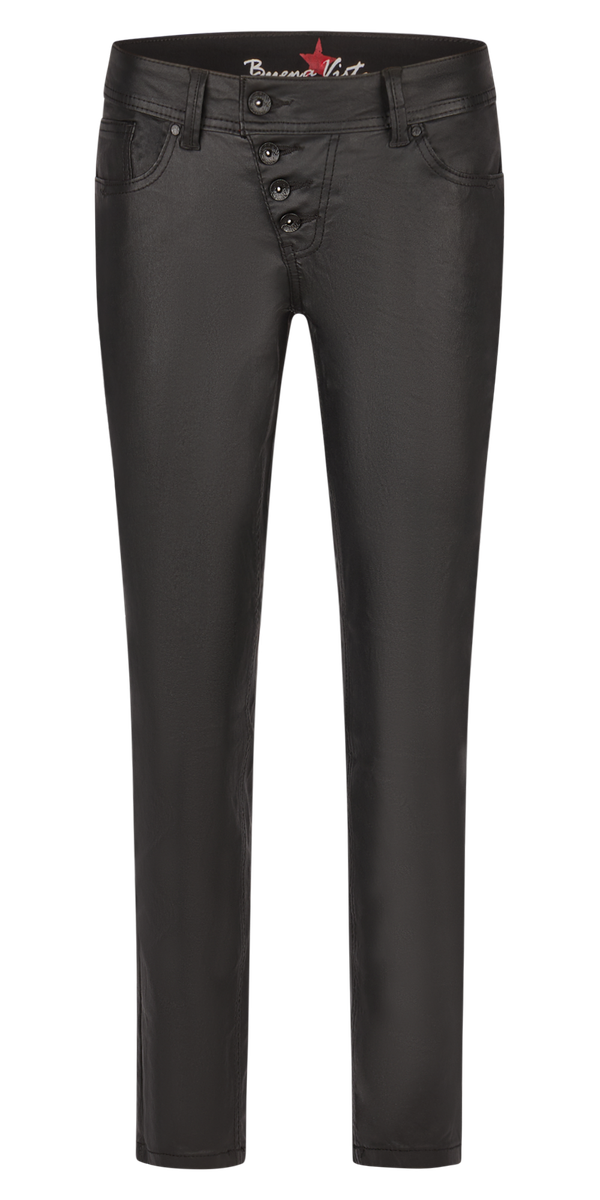 Jeans "Malibu 7/8 coated" - schwarz | Buena Vista