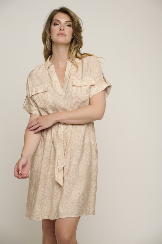 Short sleeve shirt dress