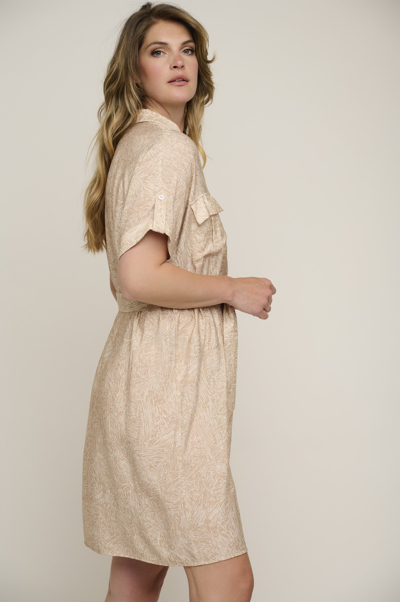 Short sleeve shirt dress