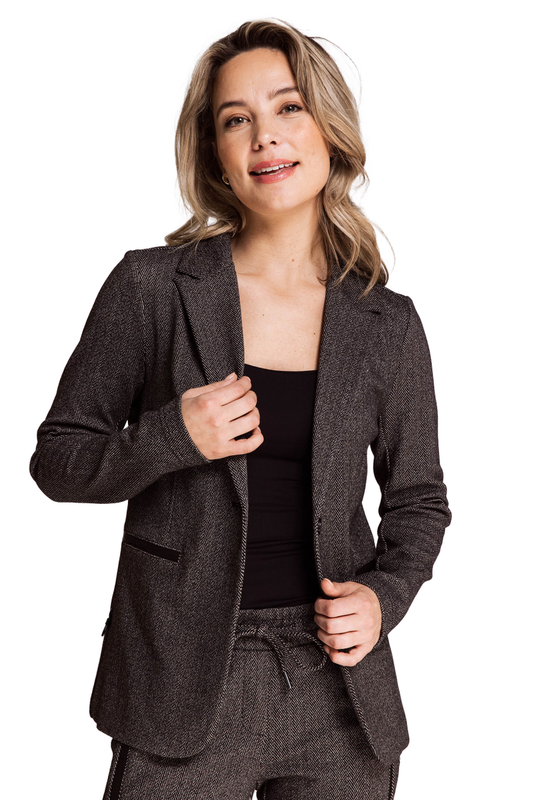 Blazer ZHSALMA LONG HERRINGBONE
