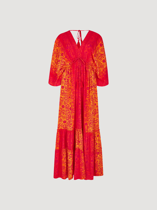 Apricot Folktale Silhouette Ombre M axi D