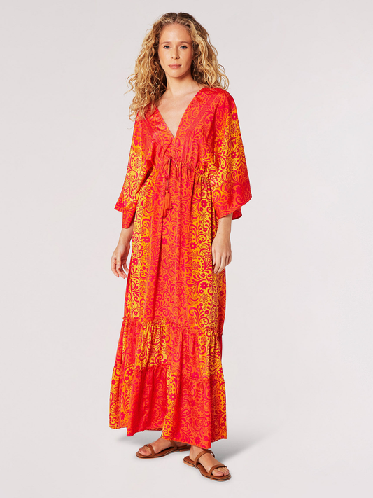 Apricot Folktale Silhouette Ombre M axi D