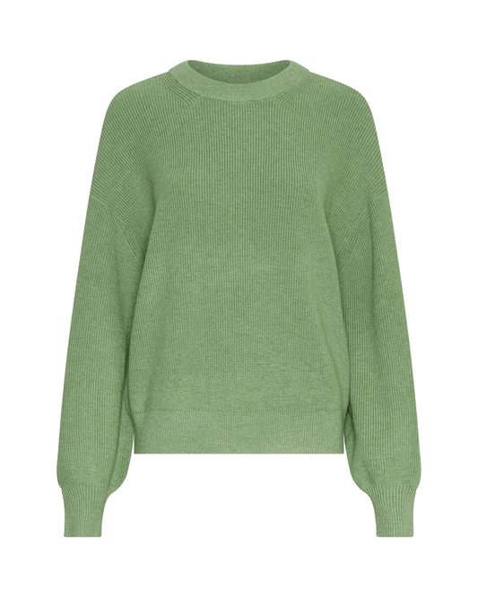 Rundhals-Pullover Grün "MSCHAcentia Rachelle" | MSCH Copenhagen