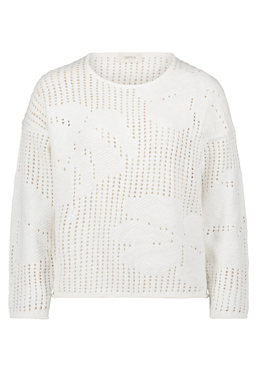 Strickpullover in Rohweiß oder Apfelgrün