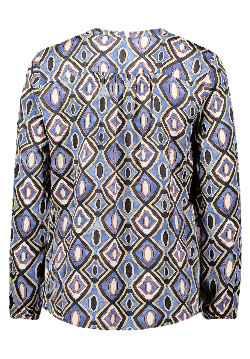 Blusenshirt mit geometrischen Mustern | Cartoon