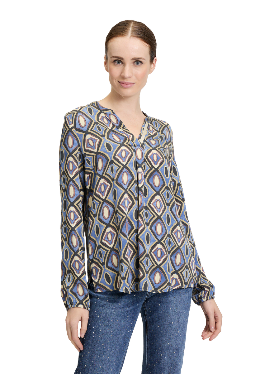 Blusenshirt mit geometrischen Mustern | Cartoon