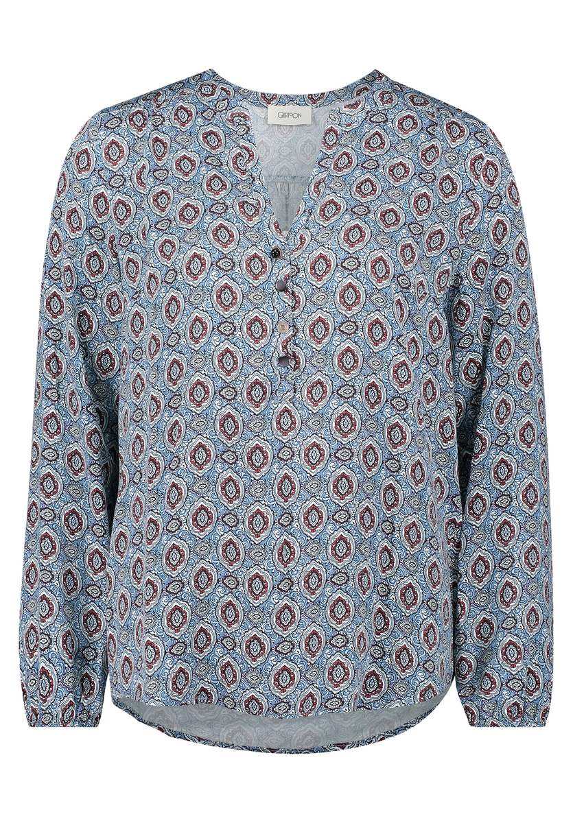 Gemusterte Casual-Bluse | Cartoon