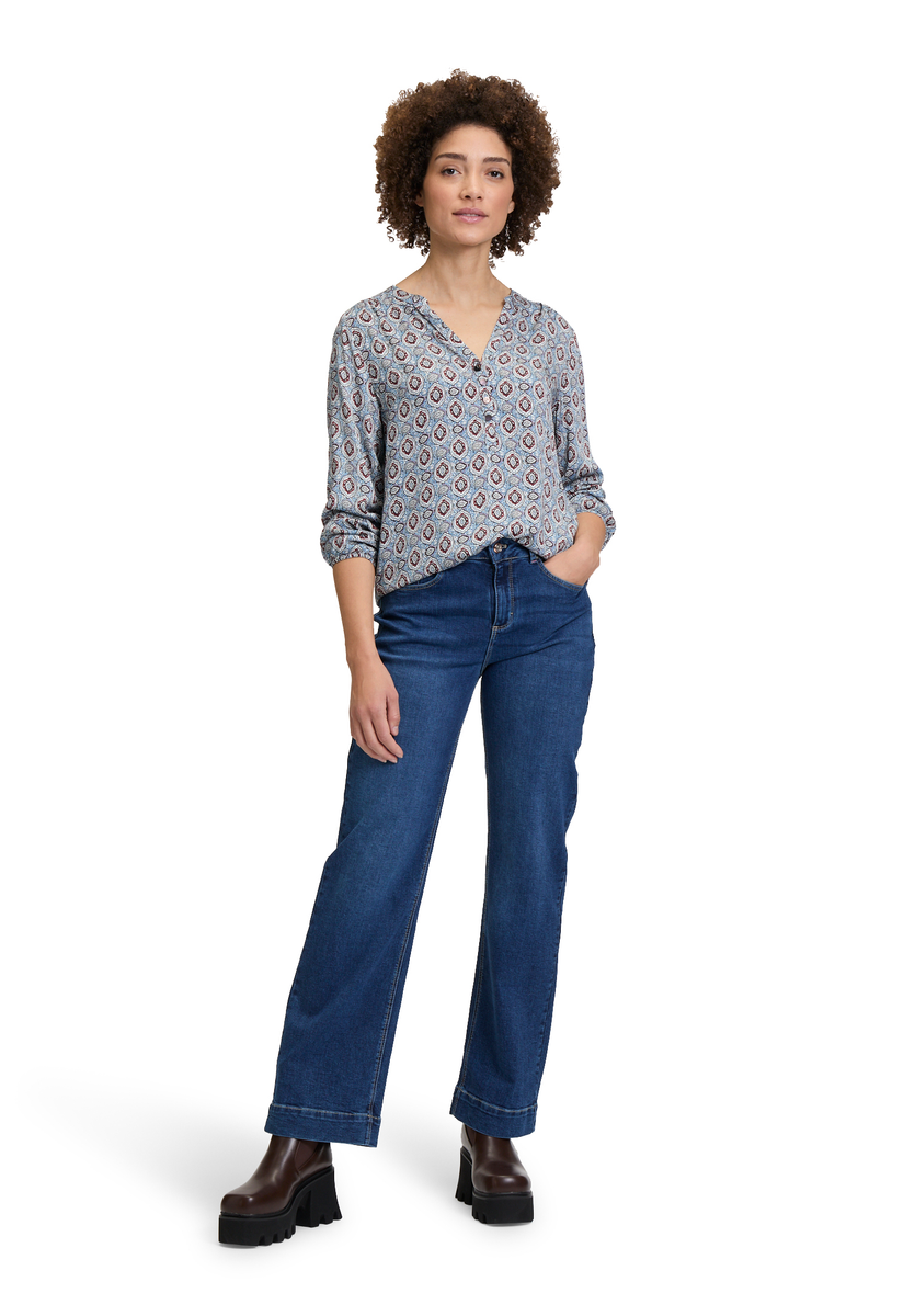 Gemusterte Casual-Bluse | Cartoon