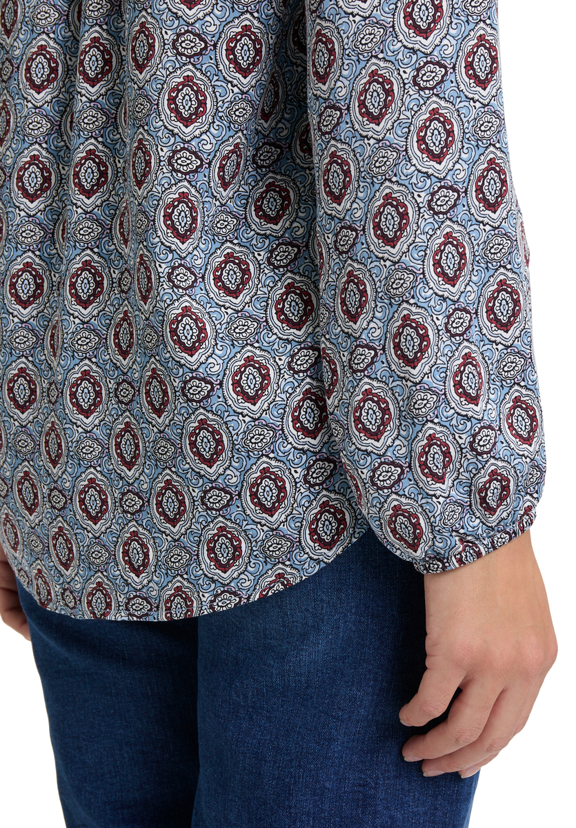 Gemusterte Casual-Bluse | Cartoon