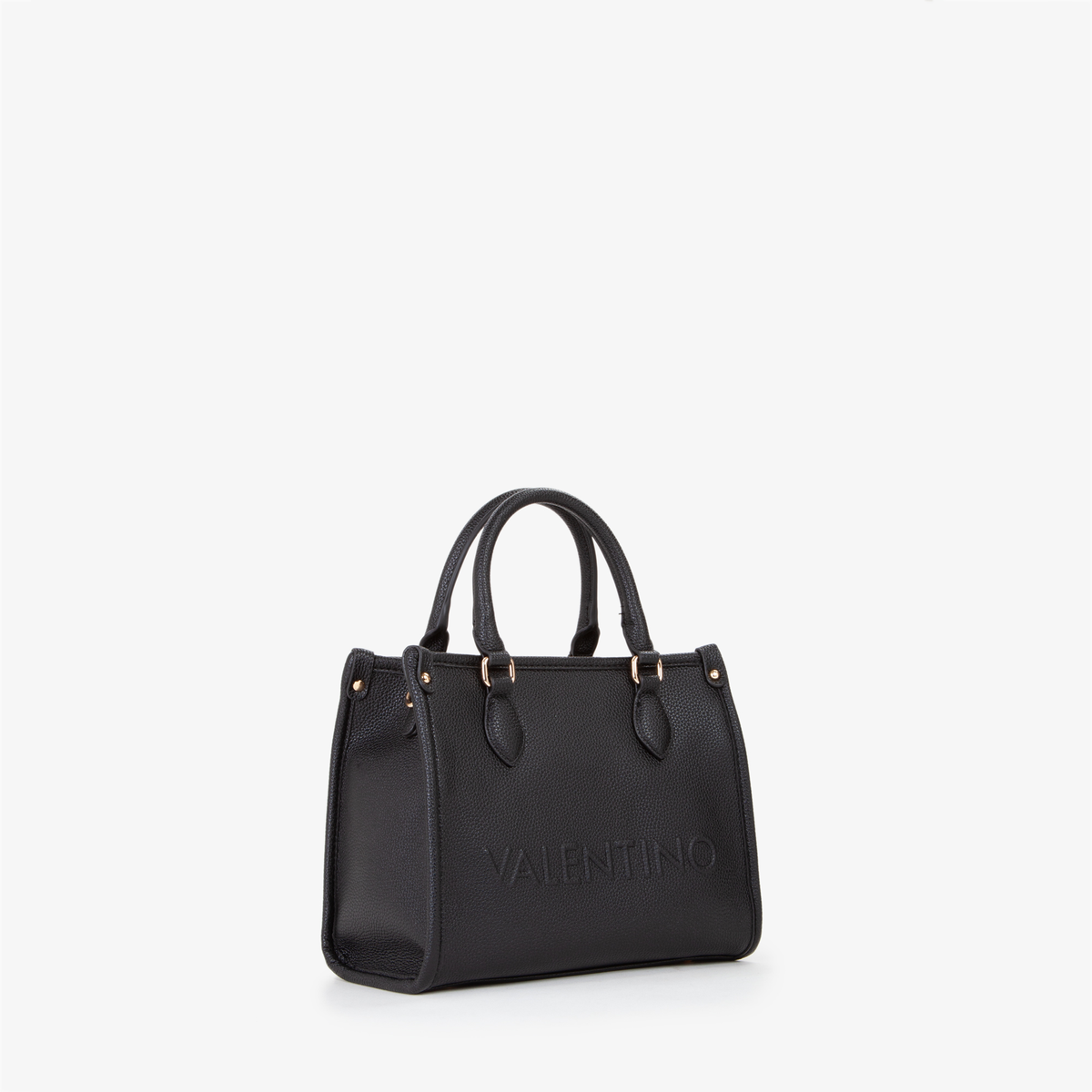 Handtasche in schwarz und weichem Elfenbein| SHOPPING RISED RE