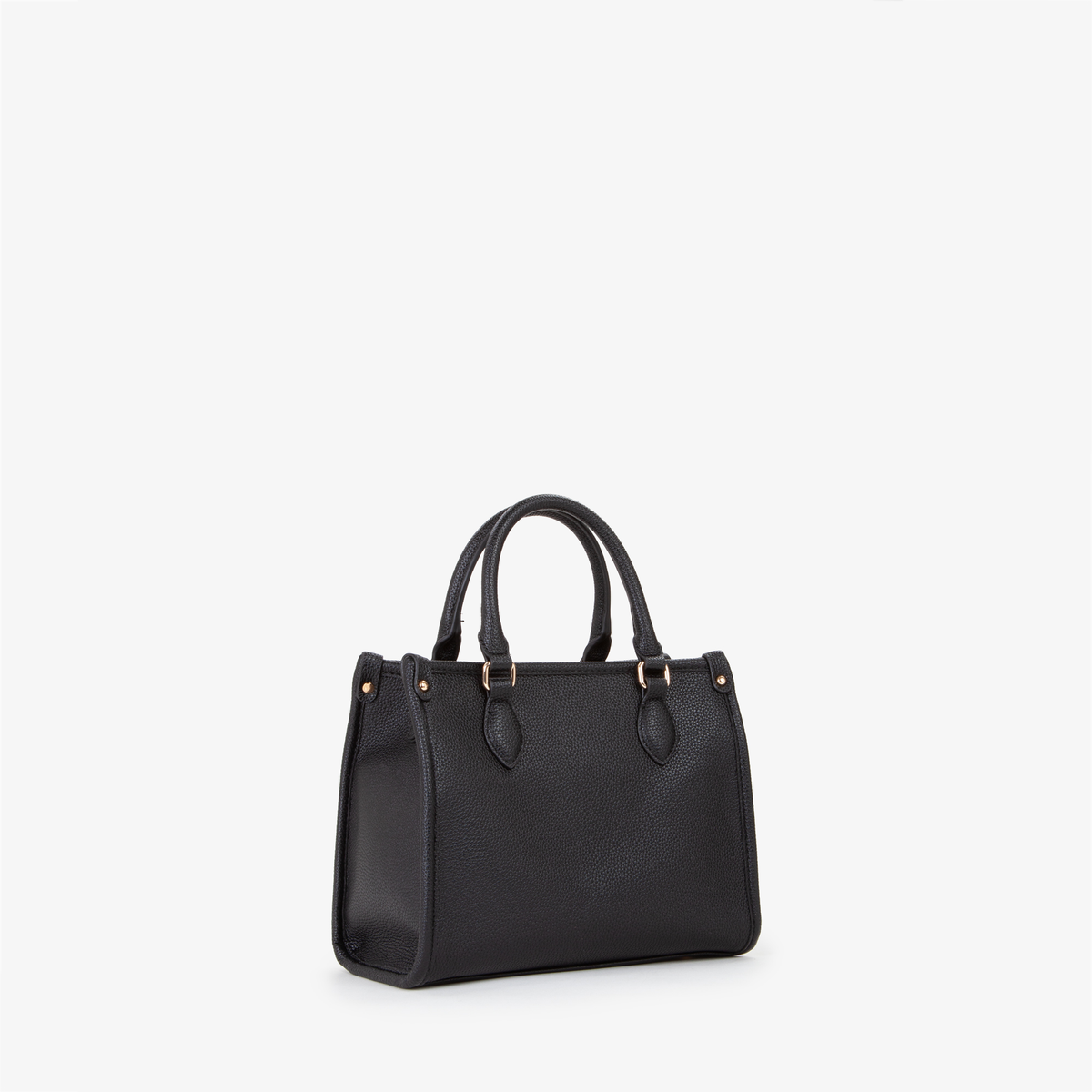 Handtasche in schwarz und weichem Elfenbein| SHOPPING RISED RE