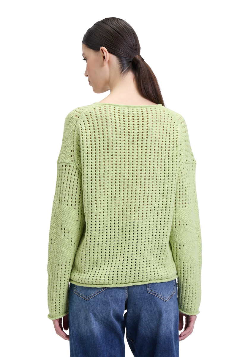 Strickpullover in Rohweiß oder Apfelgrün | Cartoon