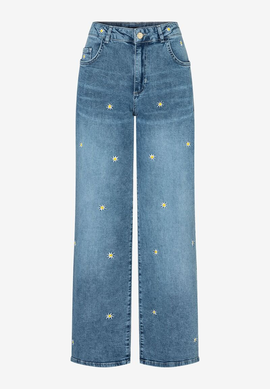 Jeans mit Stickerei  Frühjahrs-Kollektion