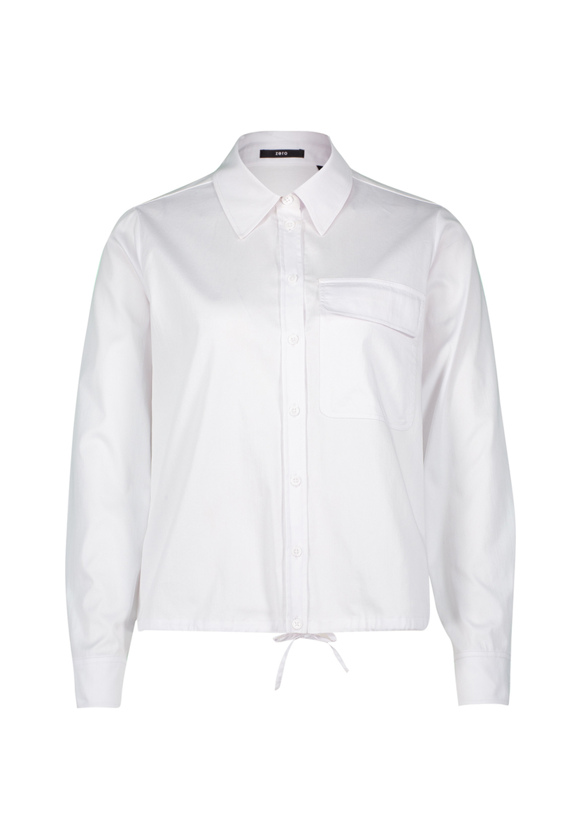 Bluse
mit Tunnelzug & Pattentasche
