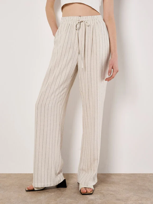 Nadelstreifenhose | Apricot Soft Pinstripe Trouser