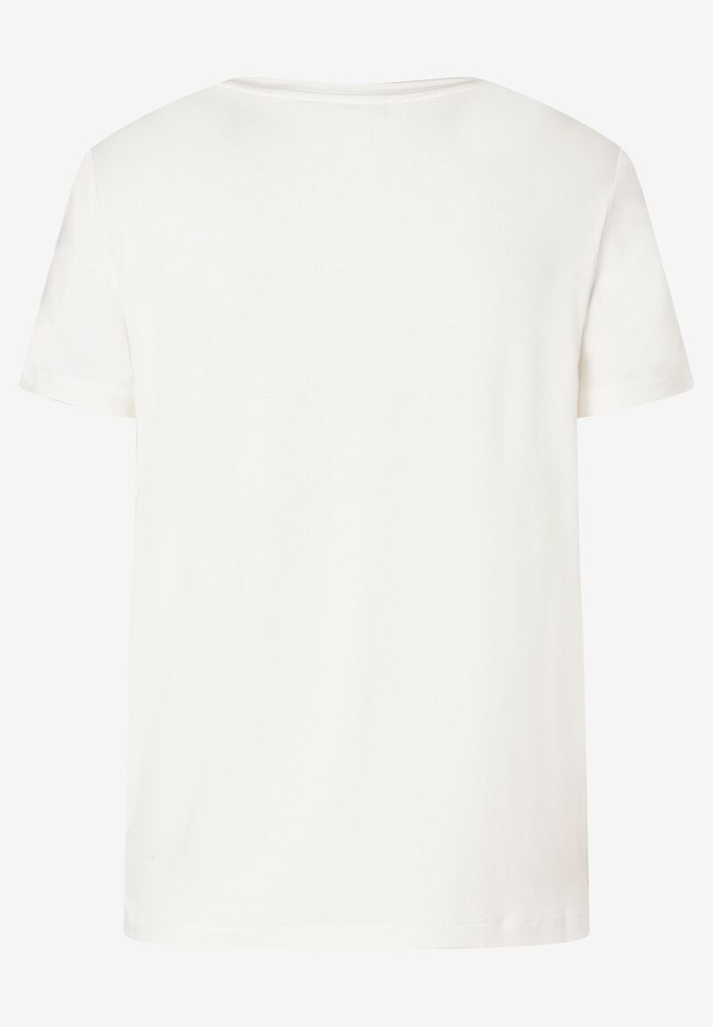 Gedoppeltes T-Shirt mit Frontprint