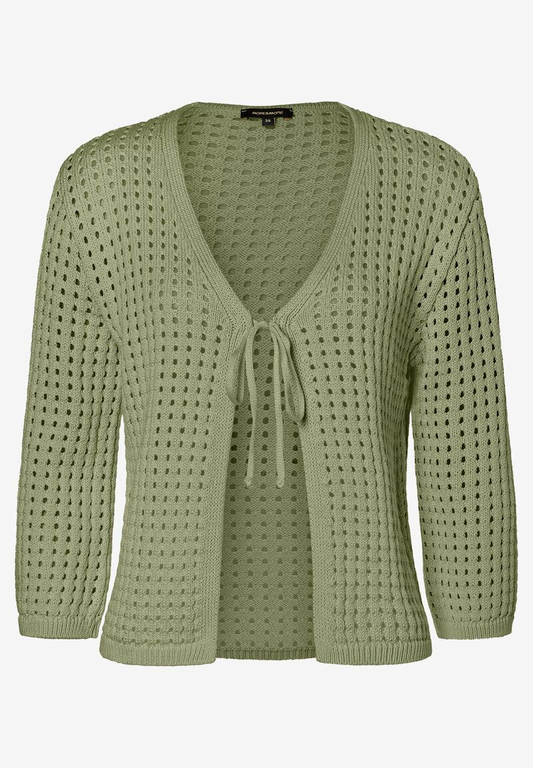 Ajour-Cardigan  olive green