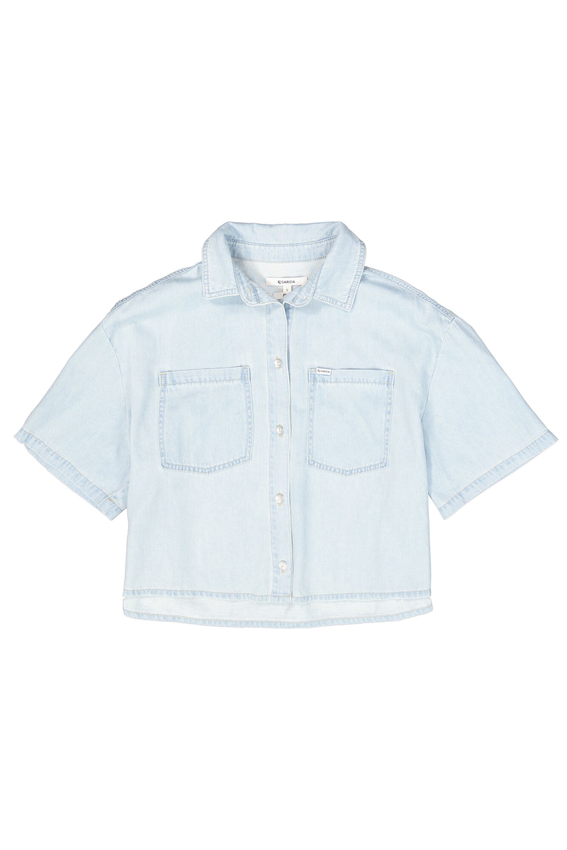 Denim-Bluse – Bleached