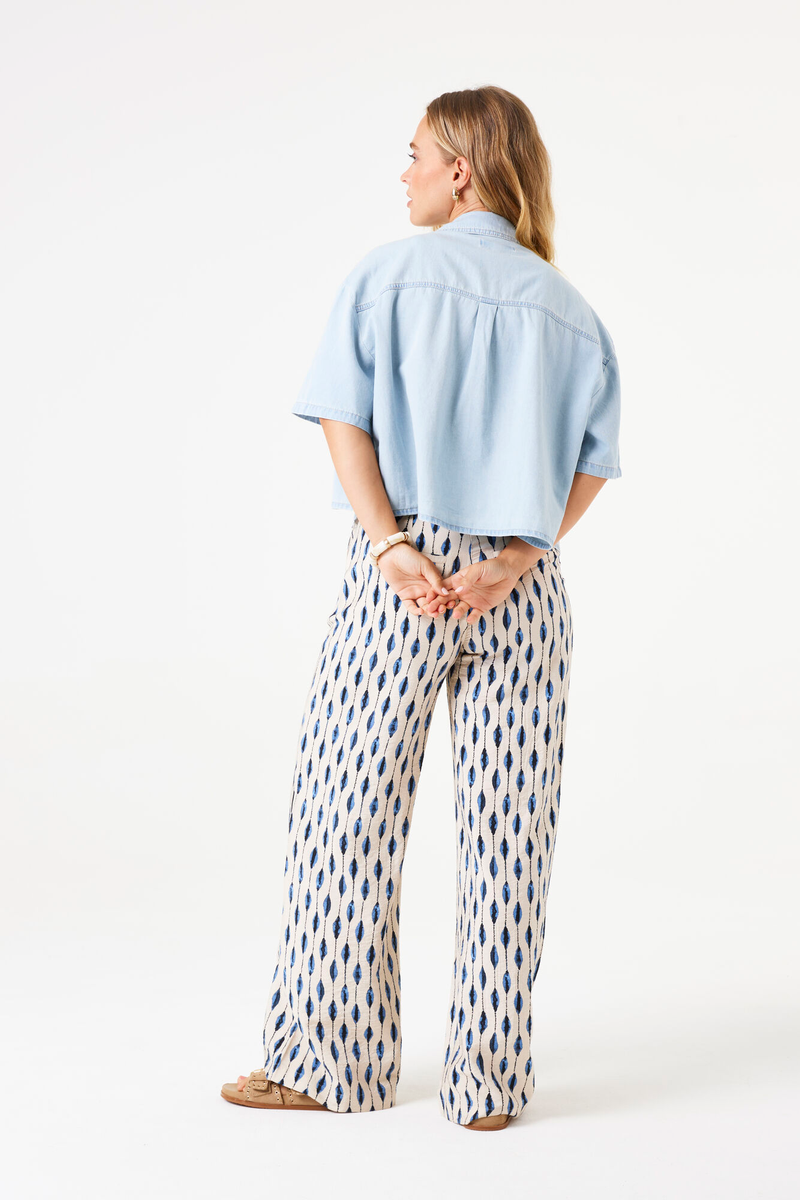 Denim-Bluse – Bleached