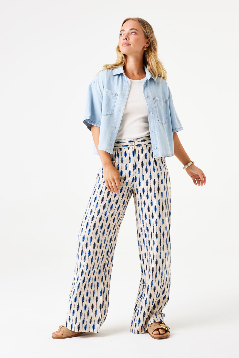 Denim-Bluse – Bleached