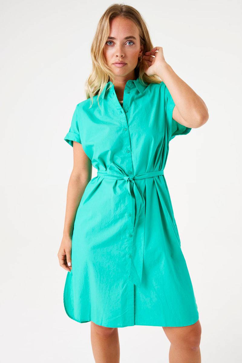 Grünes Blusenkleid