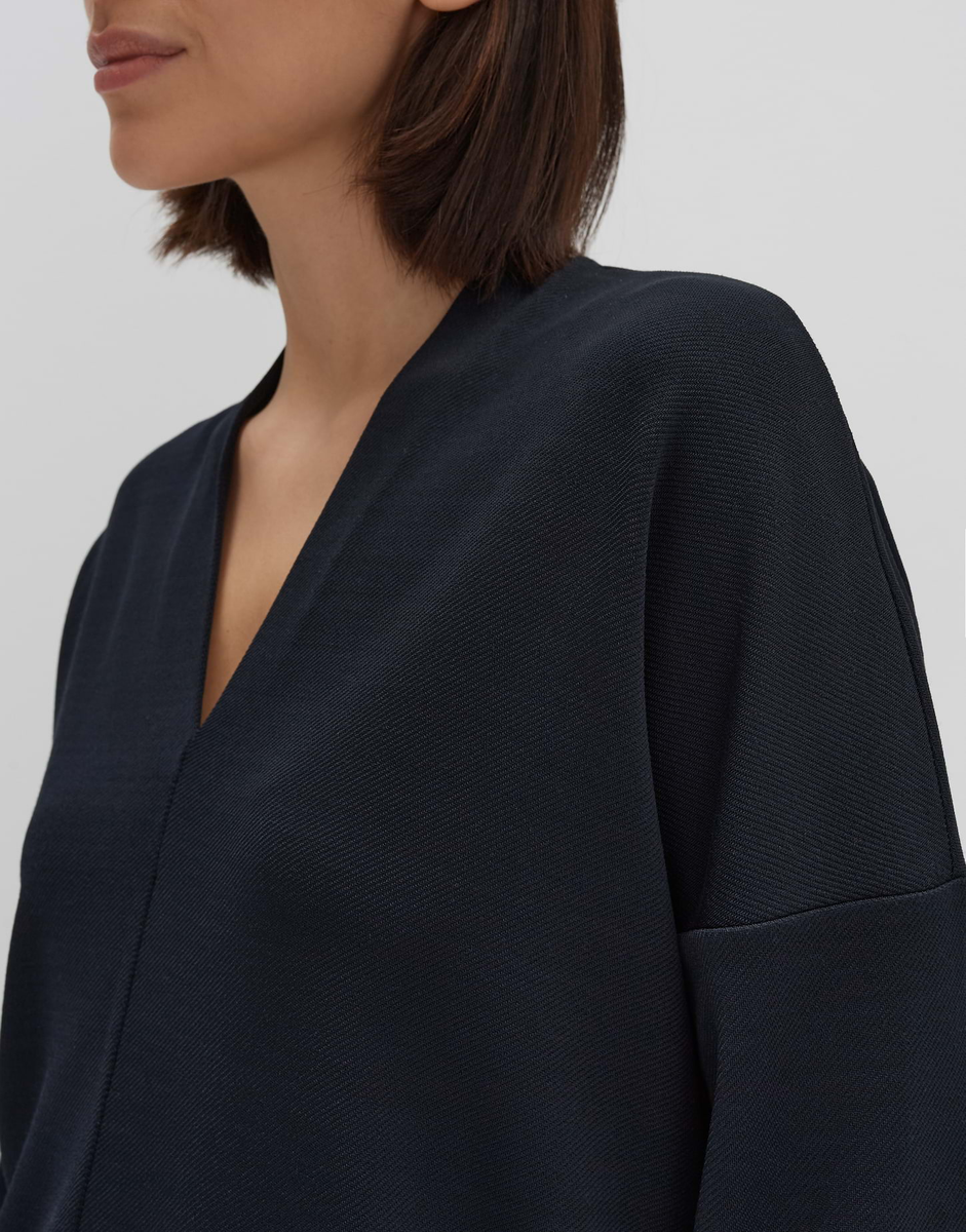 UHLYN Loose Sweatshirt in Rippstruktur
