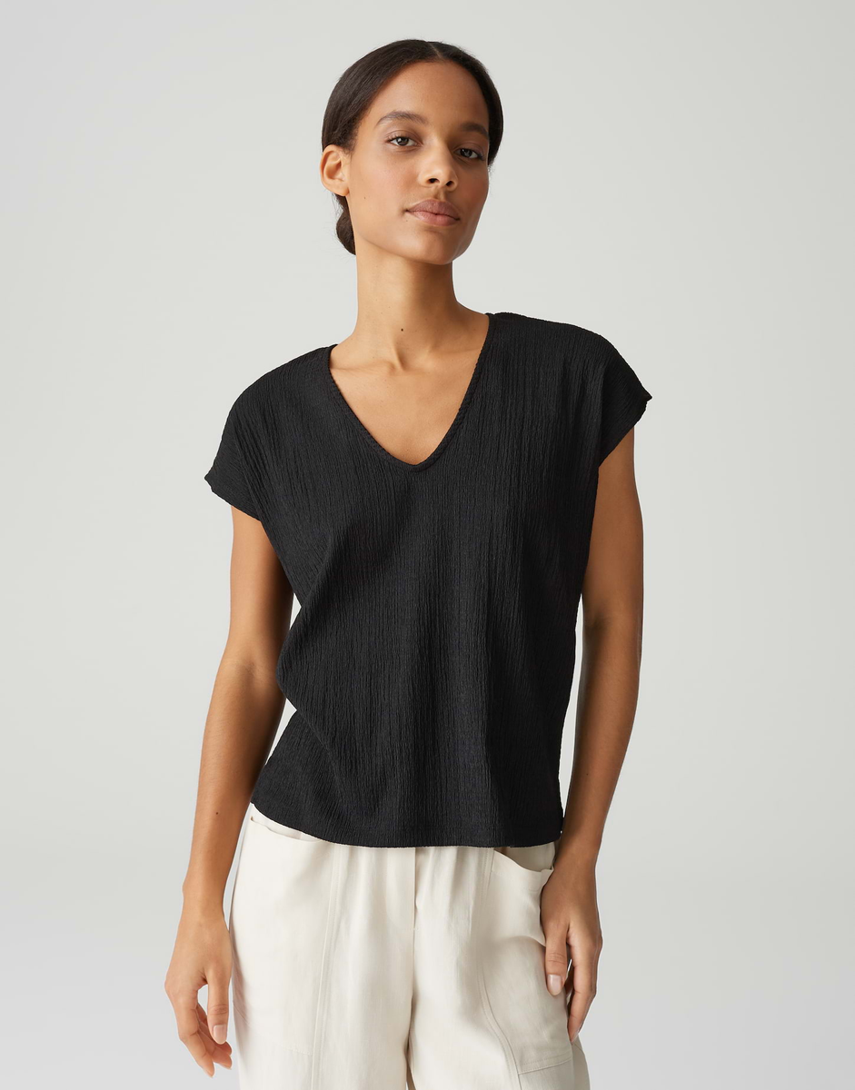 Sirukus structure  Boxy Fit Shirt mit Crash Effekt