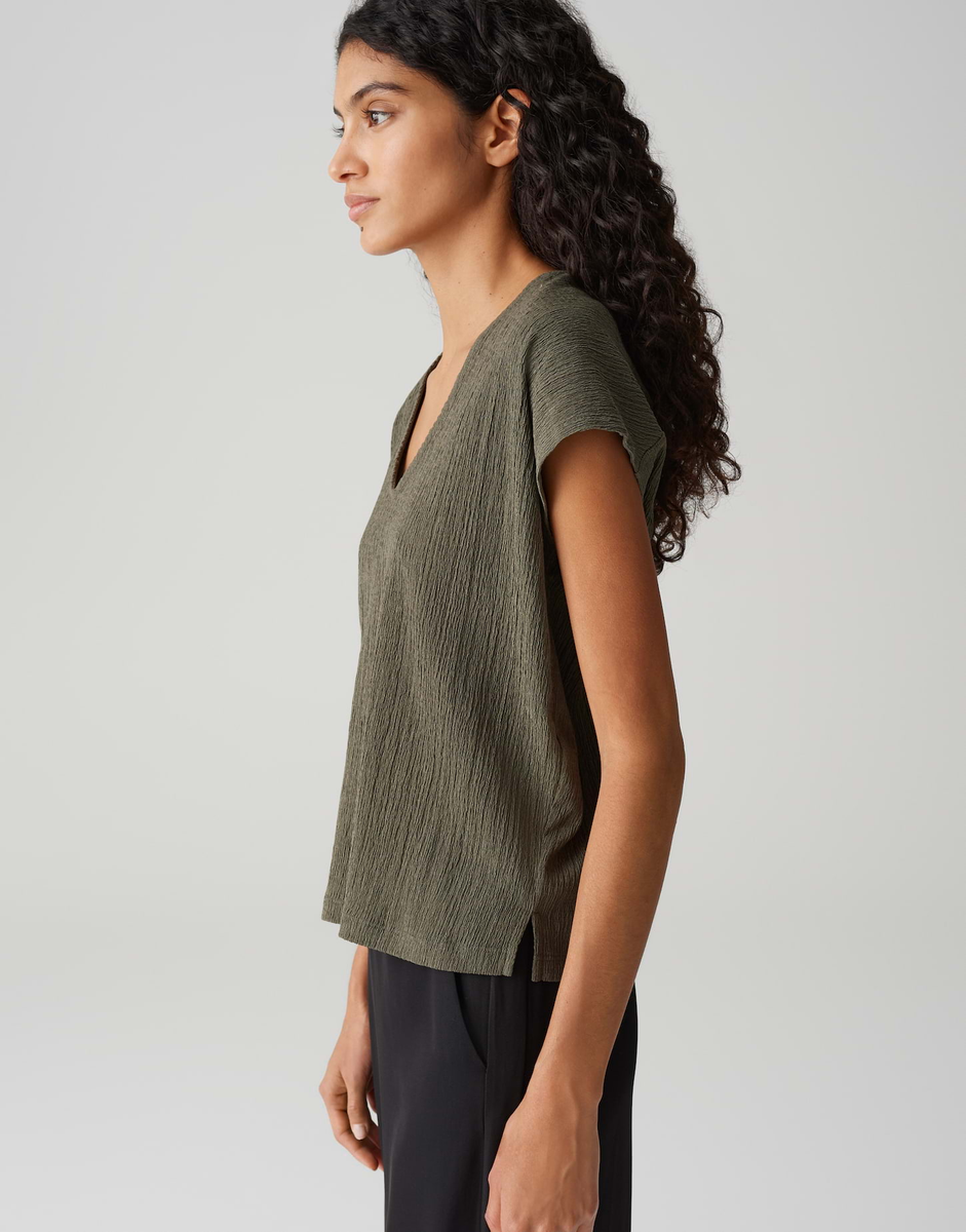 Sirukus structure  Boxy Fit Shirt mit Crash Effekt