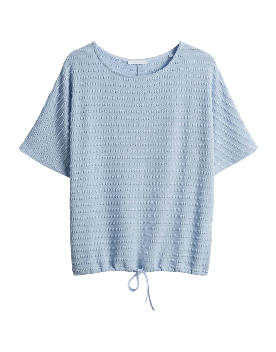Saronji paris Strukturiertes Jerseyshirt mit Fledermausärmeln
