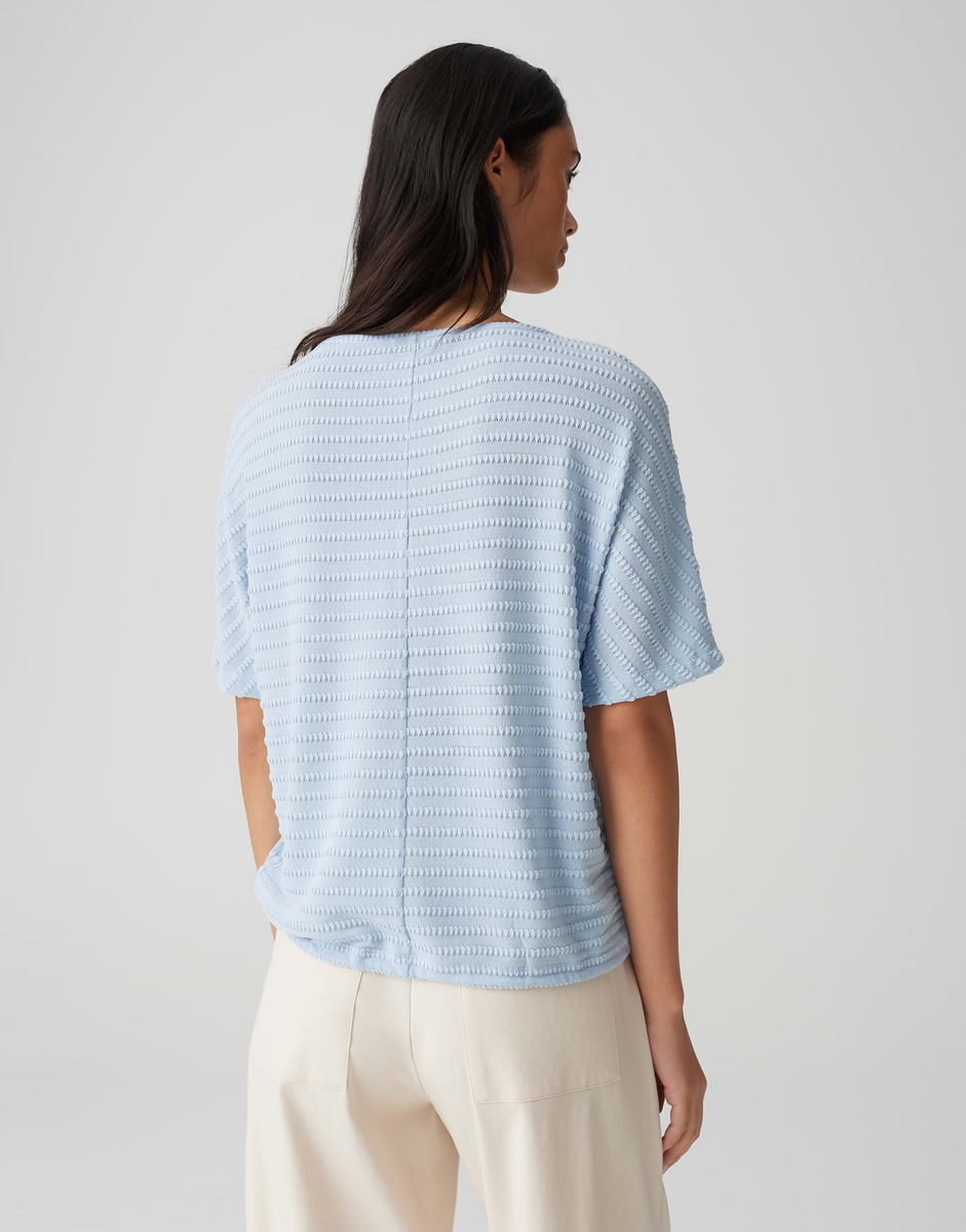 Saronji paris Strukturiertes Jerseyshirt mit Fledermausärmeln