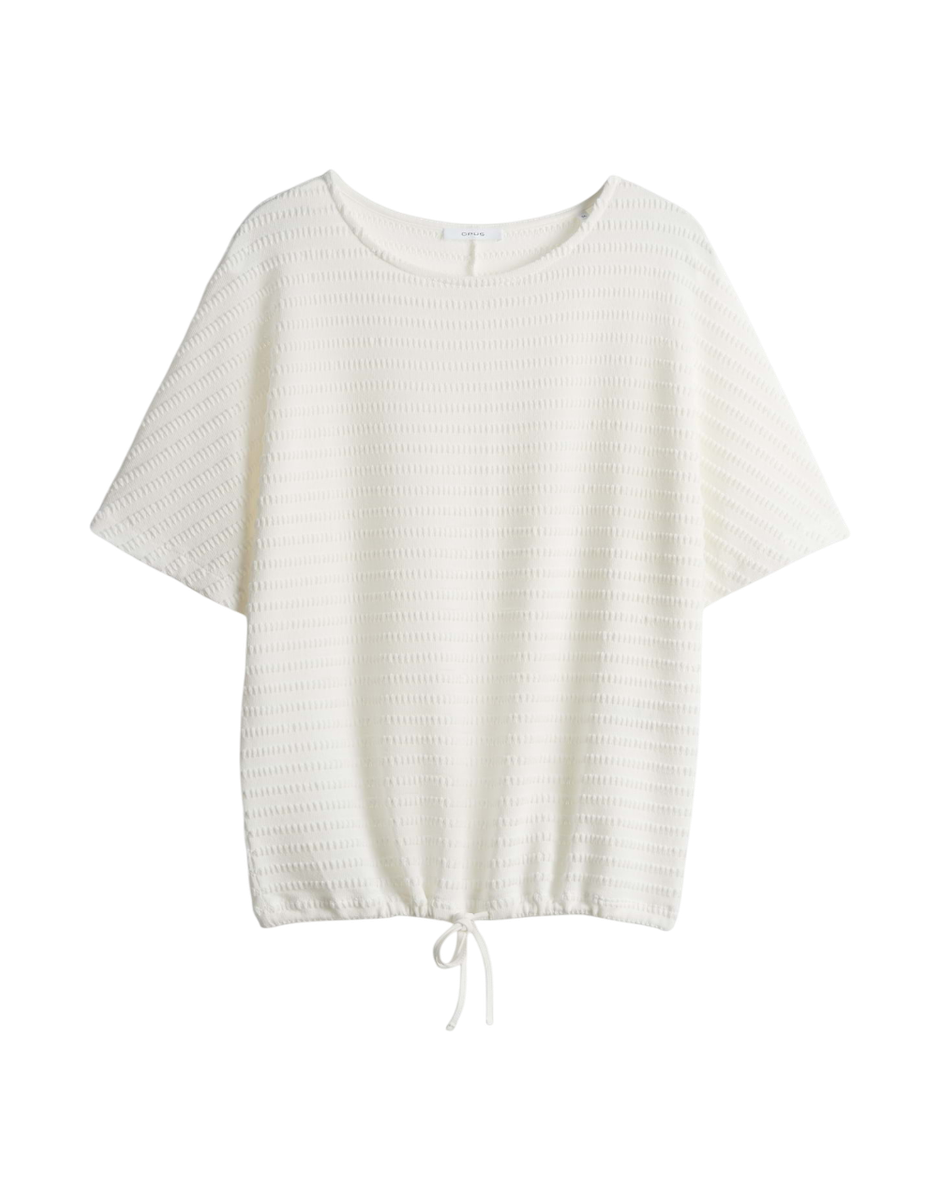 Saronji paris Strukturiertes Jerseyshirt mit Fledermausärmeln
