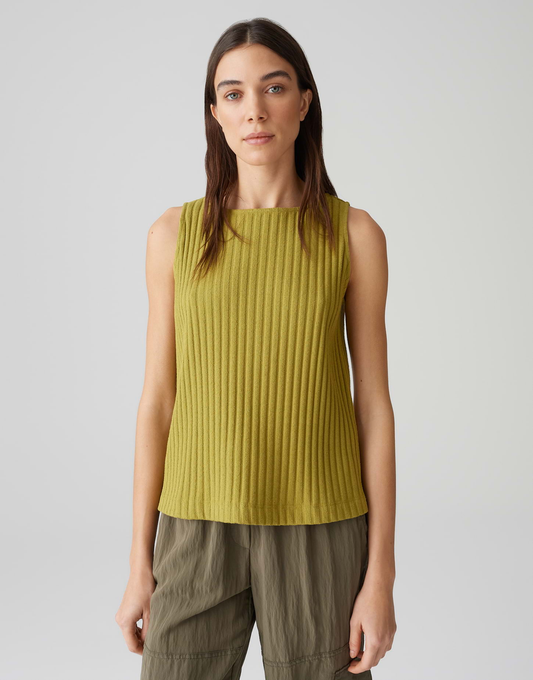 IPOMA SLIT Regular Jerseytop  in Rippstruktur