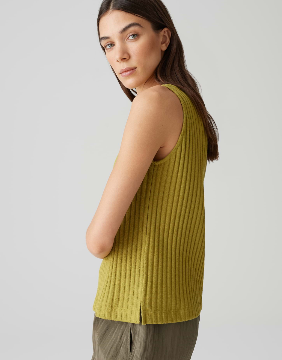 IPOMA SLIT Regular Jerseytop  in Rippstruktur
